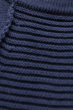 dark blue new cotton sweater tops vintage  fit mid long knit pullover