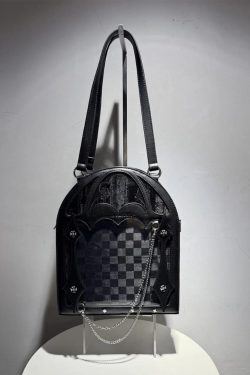 Dark Halloween Lolita Ita Bag – Gothic Transparent Crossbody Shoulder Purse Small Capacity Kawaii Bag