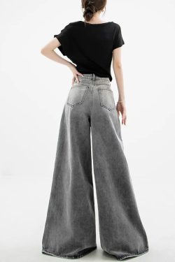 Dark Wash Super Wide Leg Jeans
