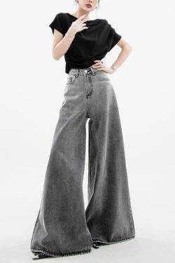 Dark Wash Super Wide Leg Jeans