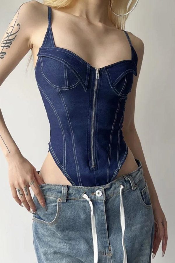 Denim Bodysuit