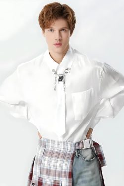 Detachable Tie Shirt