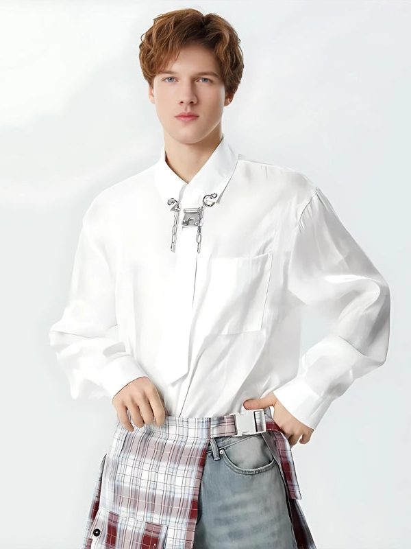 Detachable Tie Shirt