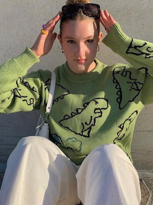 Dinosaur Knitted Sweater