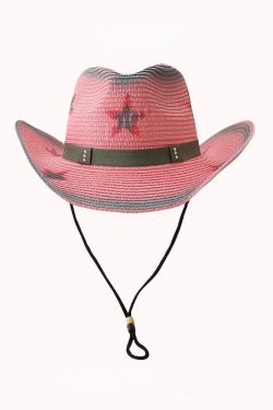 Disco Cowgirl Adjustable Star Printed Hat