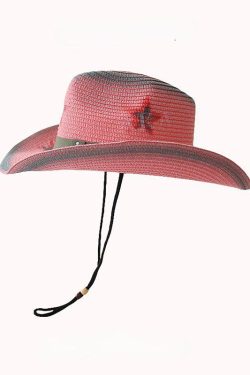 Disco Cowgirl Adjustable Star Printed Hat