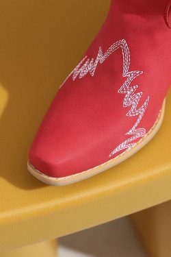 Disco Cowgirl Fringe Ankle Boots