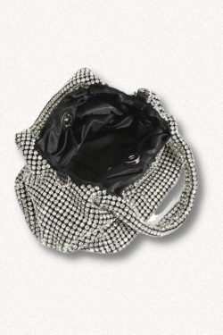 Disco Cowgirl Silver Rhinestone Handbag