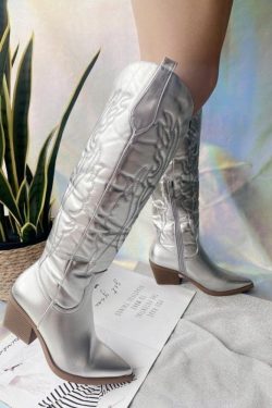 Disco Cowgirl Western Knee-High Boots