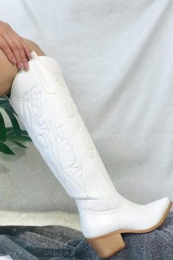 Disco Cowgirl Western Knee-High Boots