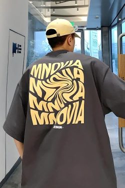 Distorted Text Graphic Tee