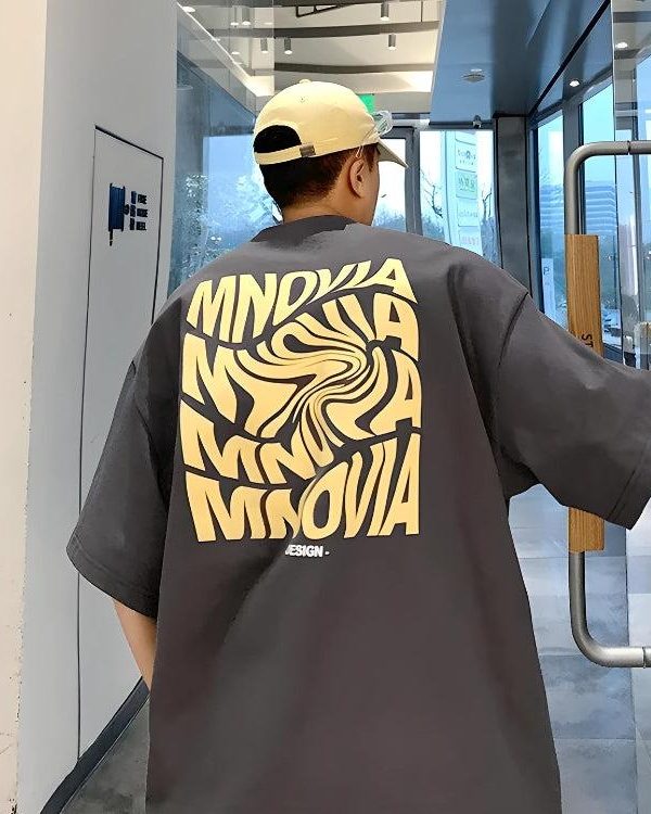 Distorted Text Graphic Tee