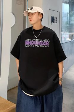 Distorted Text Graphic Tee