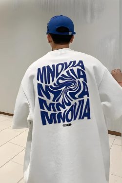 Distorted Text Graphic Tee