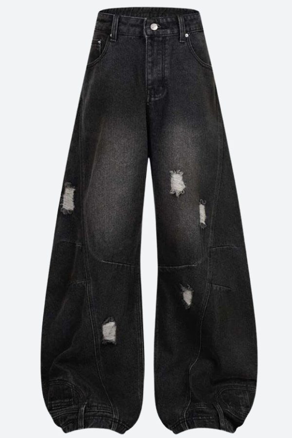Distressed Baggy Jeans