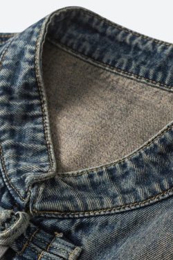 Distressed Denim Jacket