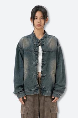 Distressed Denim Jacket