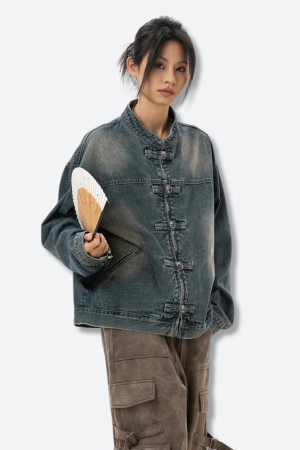 Distressed Denim Jacket