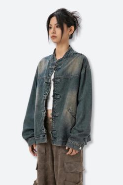 Distressed Denim Jacket