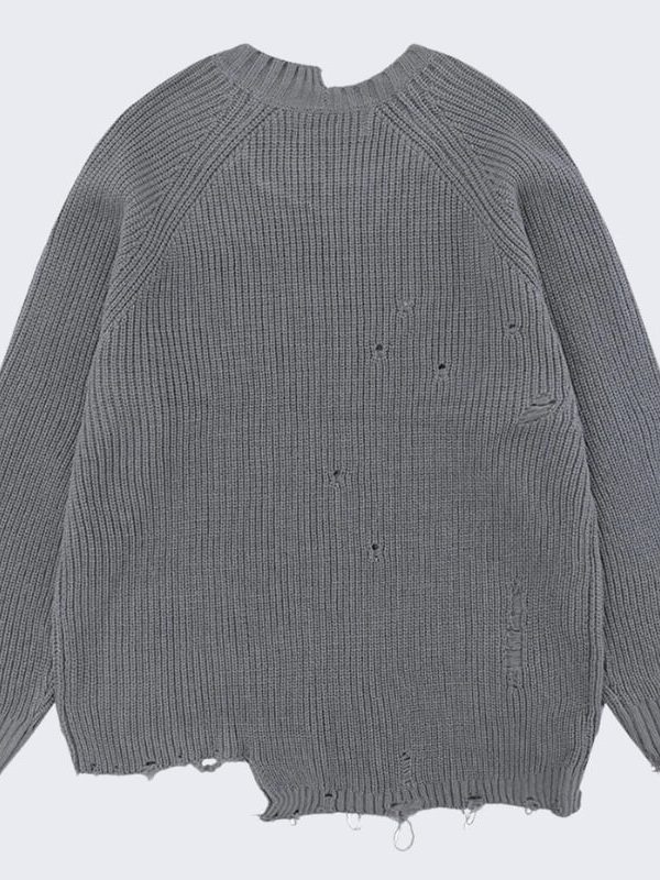 Distressed Knit Sweater