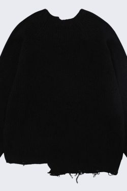 Distressed Knit Sweater