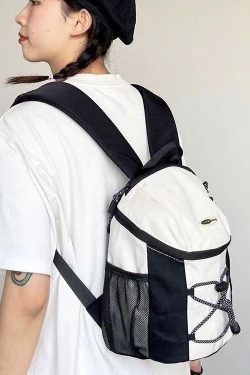 DIY Khaki Patchwork Durable Backpack Bag