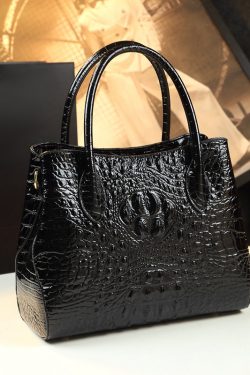 DIY Orange Large Capacity Solid Durable Women Handbags