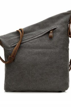 DIY Vintage Women dark gray Crossbody Bag