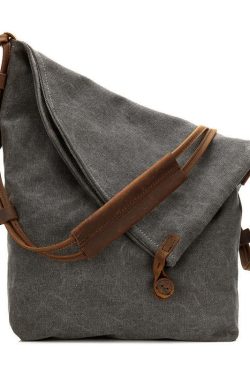 DIY Vintage Women dark gray Crossbody Bag