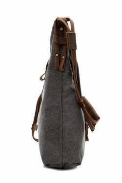 DIY Vintage Women dark gray Crossbody Bag