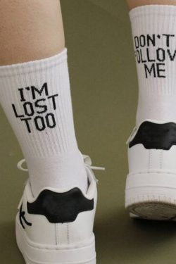 Don't Follow Me I'm Lost Too Socks