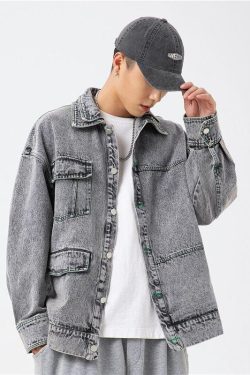 Double-Collared Denim Jacket