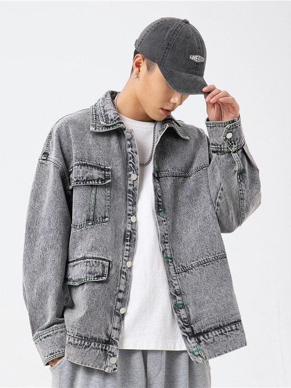Double-Collared Denim Jacket