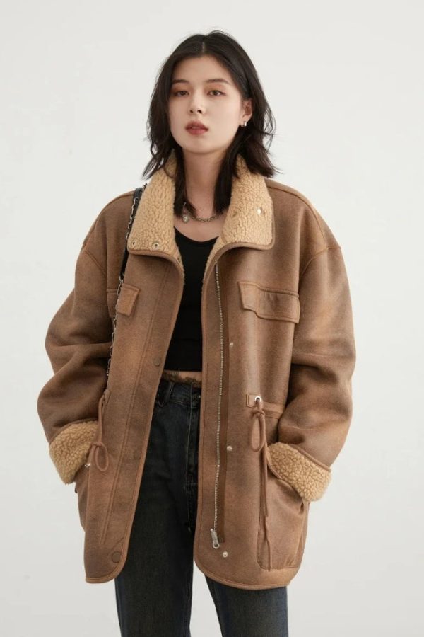 Double Faced Faux Leather Jacket