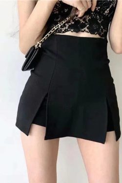 Double Side Slit Mini Skort