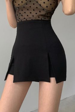 Double Side Slit Mini Skort