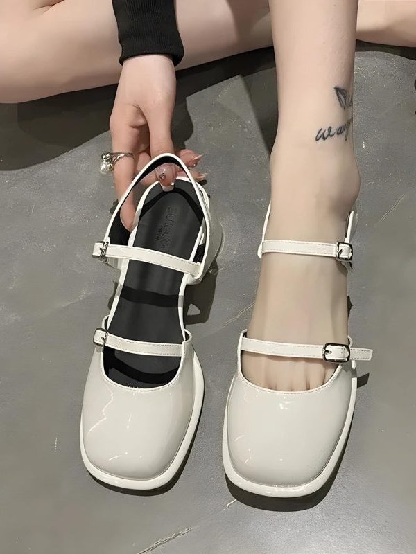 Double Strap Mary Jane High Heels