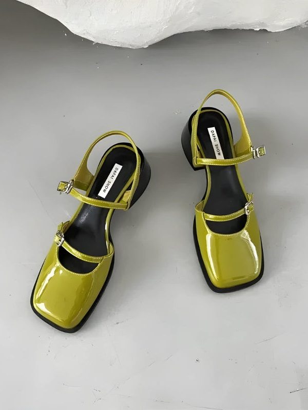 Double Strap Mary Jane High Heels