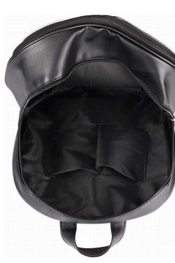 Double Window Candy PU Leather Backpack