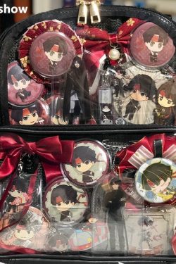 Double Window Candy PU Leather Backpack