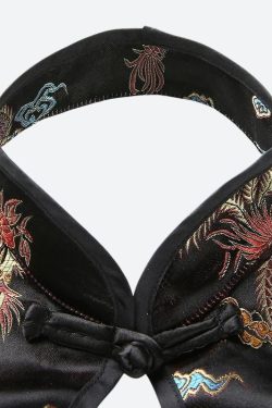 Dragon Backless Crop Top