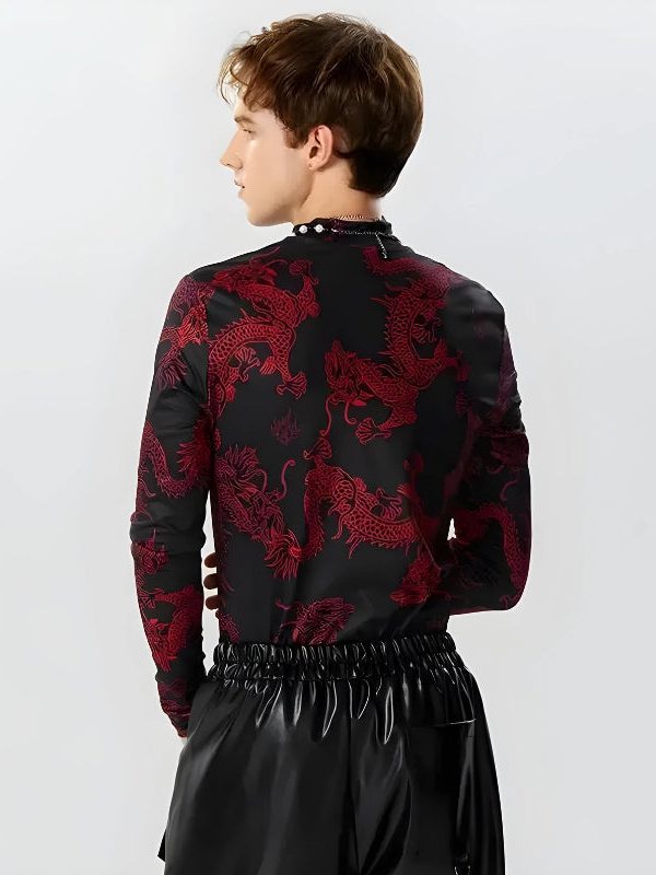 Dragon High Neck Top