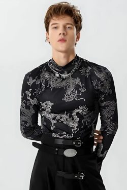 Dragon High Neck Top