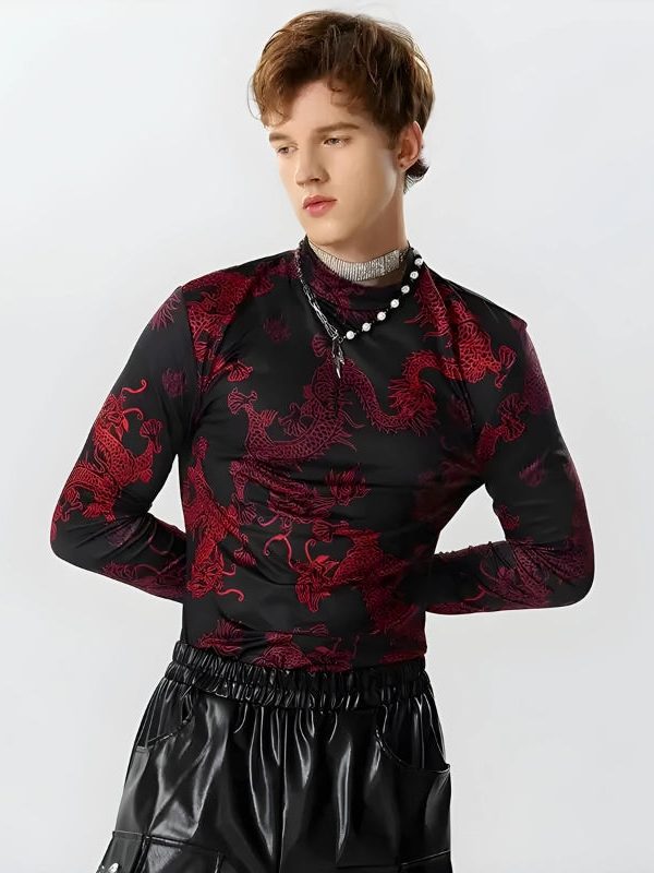 Dragon High Neck Top