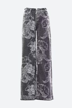Dragon Printed Jeans
