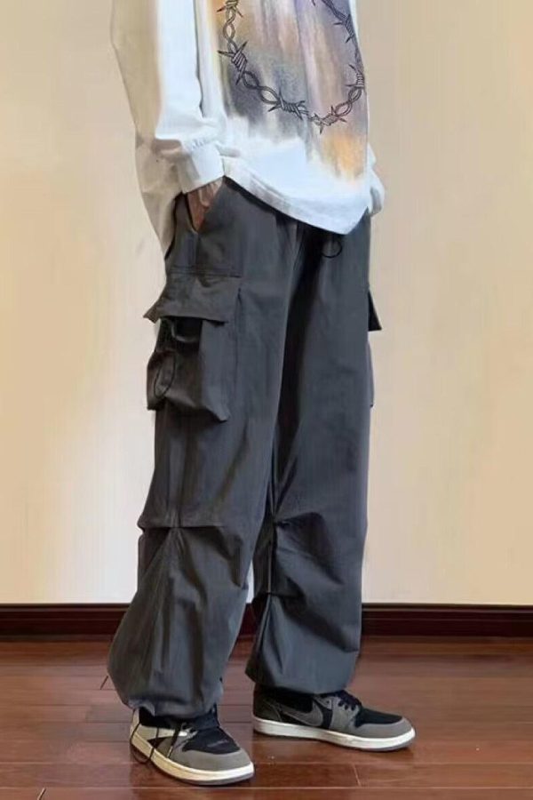 Drawstring Cargo Pants