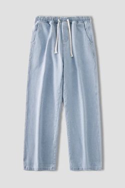 Drawstring Denim Pants