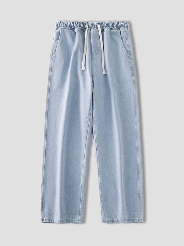 Drawstring Denim Pants