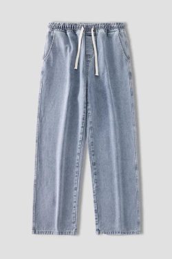 Drawstring Denim Pants
