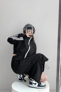 Drawstring Parachute Midi Skirt